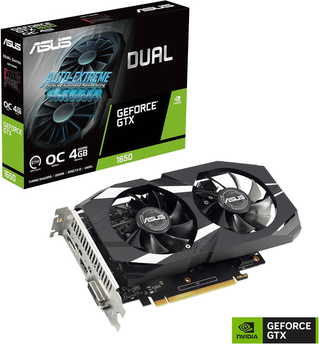 ASUS Dual GeForce® GTX 1650 OC Edition 4GB Graphics Card - Refurbished-Graphics Cards-Gigante Computers
