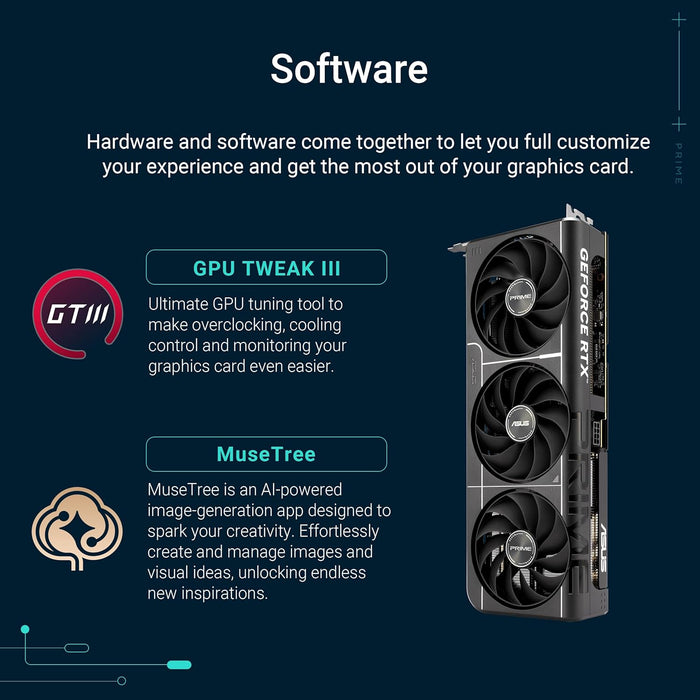 ASUS GeForce RTX 5060 Ti Prime OC 16GB GDDR7 Graphics Card-Graphics Cards-Gigante Computers