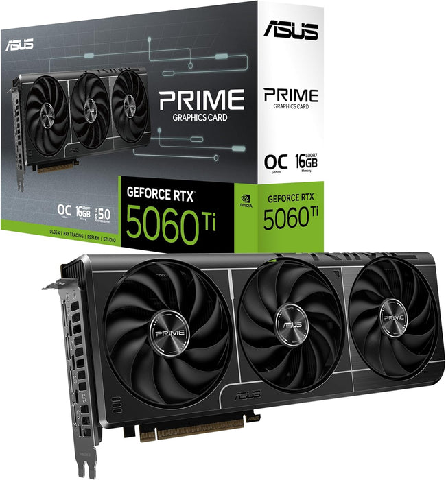 ASUS GeForce RTX 5060 Ti Prime OC 16GB GDDR7 Graphics Card-Graphics Cards-Gigante Computers