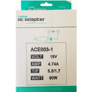 Acer Compatible 19V 4.7A 90W 5.5/1.7 Tip Replacement Laptop Charger-Power Adapters-Gigante Computers