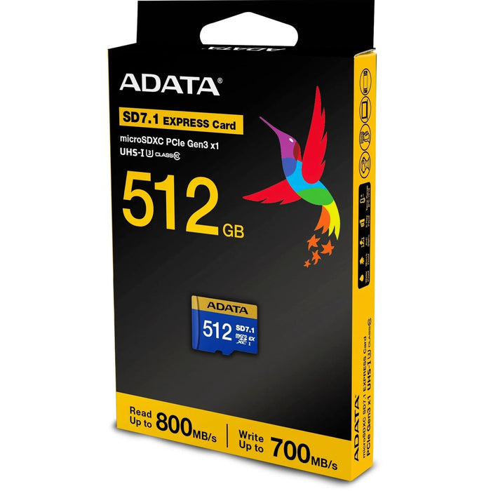 Adata Premier Extreme 512GB microSDXC SD7.1 Express Card, Nintendo Switch 2 Ready-Memory-Gigante Computers