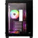 Aerocool (ACCM-ES01163.11) Mid tower PC case, Tempered glass, Up to 162mm GPU clearance, RGB, Included fans 2x 140 mm, 4x 120 mm, ATX, Micro-ATX, Mini-ITX-Cases-Gigante Computers
