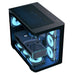 Aerocool (ACCM-PN01043.11) Dual-chamber PC case, Curved glass panelling, 4 x pre-installed 120mm ARGB fans, 450mm GPU clearance, Up to ATX motherboards, 3 x 2.5” and 2 x 3.5” bays, ATX, Micro-ATX, Mini-ITX-Cases-Gigante Computers