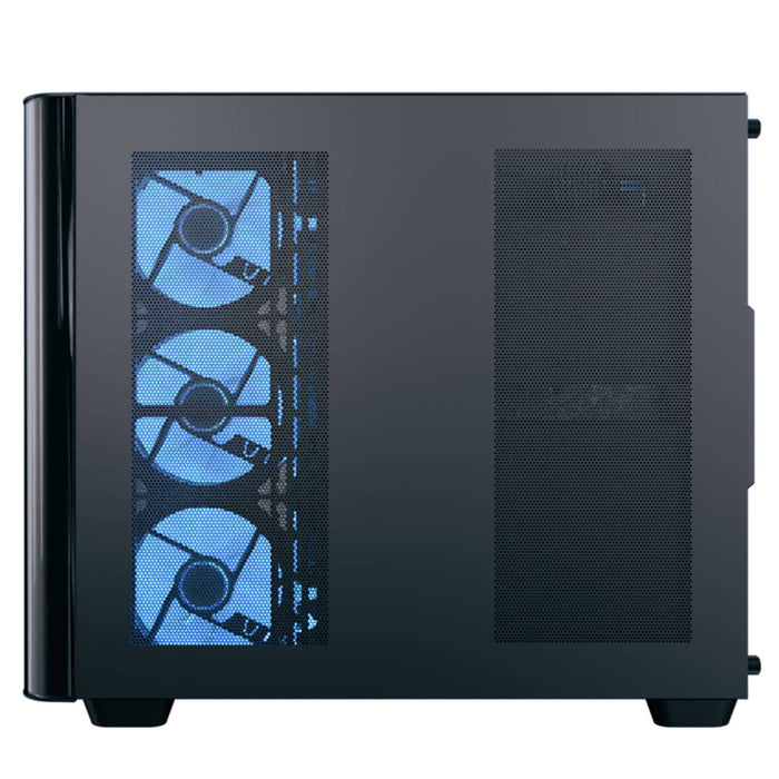 Aerocool (ACCM-PN01043.11) Dual-chamber PC case, Curved glass panelling, 4 x pre-installed 120mm ARGB fans, 450mm GPU clearance, Up to ATX motherboards, 3 x 2.5” and 2 x 3.5” bays, ATX, Micro-ATX, Mini-ITX-Cases-Gigante Computers