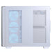 Aerocool (ACCM-PN01043.21) Dual-chamber PC case, Curved glass panelling, 4 x pre-installed 120mm ARGB fans, 450mm GPU clearance, Up to ATX motherboards, 3 x 2.5” and 2 x 3.5” bays, ATX, Micro-ATX, Mini-ITX - White-Cases-Gigante Computers