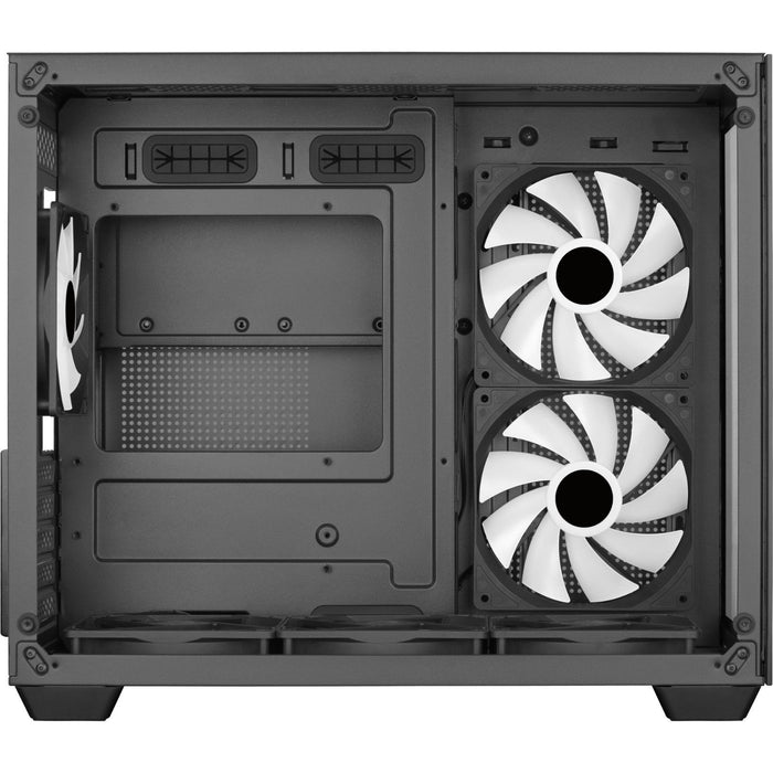 Aerocool (ACCS-ES02163.11) Mid-tower PC case, Versatile fan support, Tempered glass window, 410mm GPU clearance, RGB, Full coverage airflow, SimpliCable routing, ATX, E-ATX, Micro-ATX, Mini-ITX-Cases-Gigante Computers