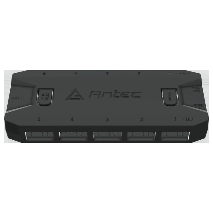 Antec ARGB & Fan Controller - 5 PWM Fan Ports, 5 ARGB LED Ports, SATA Power, Compact Design, 2-Year Warranty-Fans-Gigante Computers