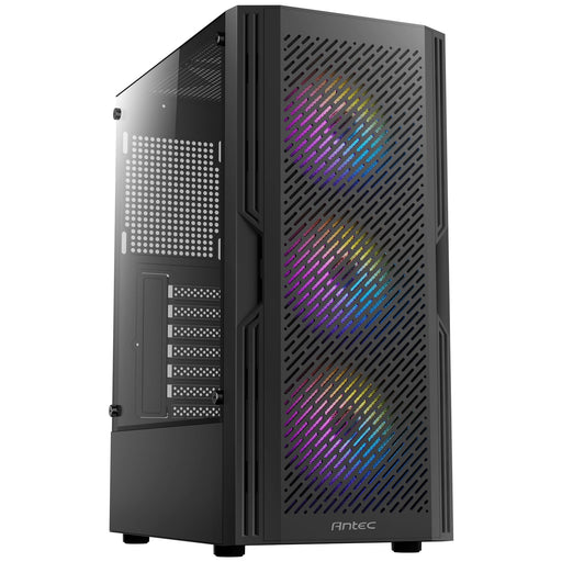 Antec AX20 Gaming Case w/ Glass Window, ATX, 3 Front ARGB Fans, Mesh Airflow-Cases-Gigante Computers