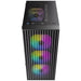 Antec AX27 RGB Elite Mid-Tower Gaming PC Case with Tempered Glass, Full Mesh Front Panel, 4 Pre-installed 120mm Fixed-RGB Fans, ATX/Micro-ATX/ITX Compatible, Black-Cases-Gigante Computers