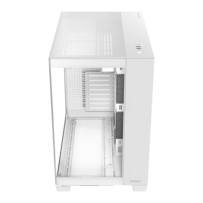 Antec C8 Gaming Case w/ Glass Side & Front, E-ATX, Dual Chamber, Mesh Panels, USB-C, White-Cases-Gigante Computers