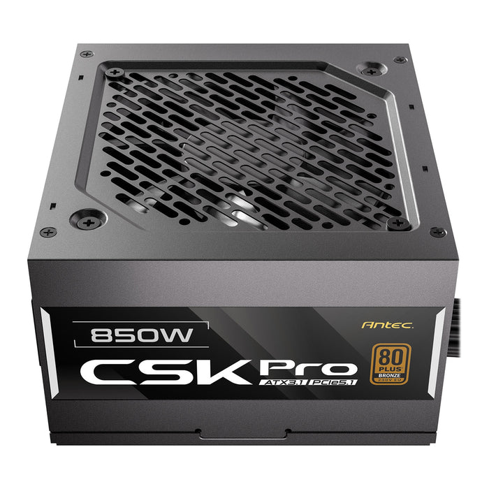 Antec CSK850 PRO 850W Semi-Modular ATX 3.1 Power Supply, PCIe 5.1 Ready with 12V 2x6 Connector, 80 Plus Bronze Certified, Quiet 120mm Fan, 5-Year Warranty-Power Supplies-Gigante Computers
