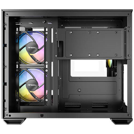 Antec CX600M Trio ARGB Mini Tower Gaming Case, Black, Tempered Glass Panels, Dual Chamber Design, Vertical Cooling, Pre-Installed ARGB Fans, Water Cooling Support,-Cases-Gigante Computers