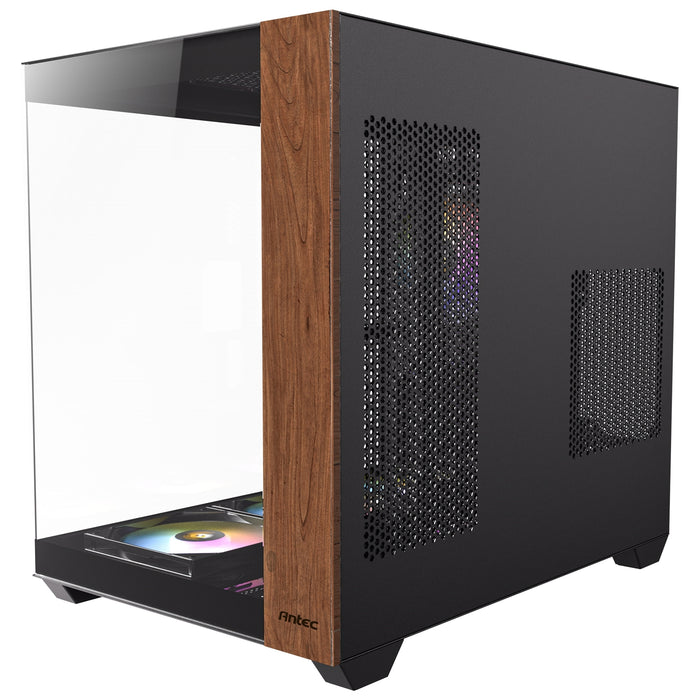 Antec CX800 Wood ARGB Mid-Tower PC Case - 270' Panoramic View, Tempered Glass, 9 Fan Positions, USB Type-C-Cases-Gigante Computers
