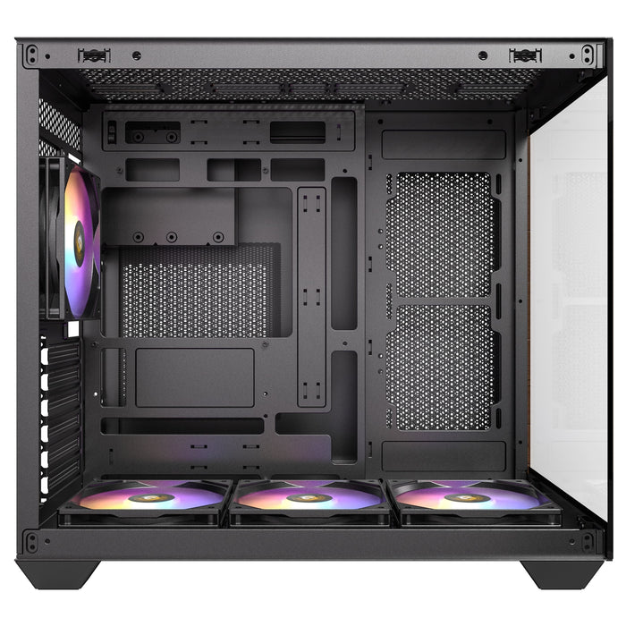 Antec CX800 Wood ARGB Mid-Tower PC Case - 270' Panoramic View, Tempered Glass, 9 Fan Positions, USB Type-C-Cases-Gigante Computers