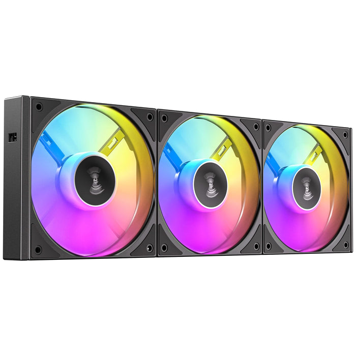 Antec Connect 120 ARGB Reverse 3-Pack 120mm PWM Fans with Daisy Chain Design and Vibration-Absorbing Pads-Fans-Gigante Computers