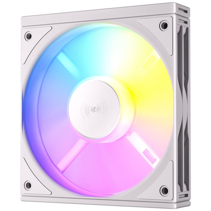 Antec Connect 120 White ARGB 3-Pack 120mm PWM Fans with Daisy Chain Design and Vibration-Absorbing Pads-Fans-Gigante Computers