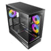 Antec Constellation C2M ARGB Micro-ATX PC Case, 270' Panoramic Tempered Glass, 240mm and 120mm ARGB PWM Fans, USB-C, 360mm Radiator Support, Black-Cases-Gigante Computers
