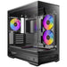 Antec Constellation C2M ARGB Micro-ATX PC Case, 270' Panoramic Tempered Glass, 240mm and 120mm ARGB PWM Fans, USB-C, 360mm Radiator Support, Black-Cases-Gigante Computers