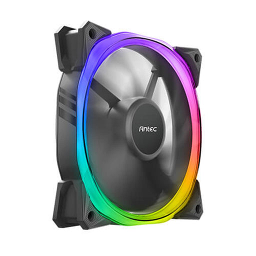 Antec Fusion 120mm ARGB, Black, 3x120mm ARGB Fans, Upto 2000RPM, 57.93CFM Airflow, 31.24dB Max, 4-pin PWM 3-pin LED-Fans-Gigante Computers