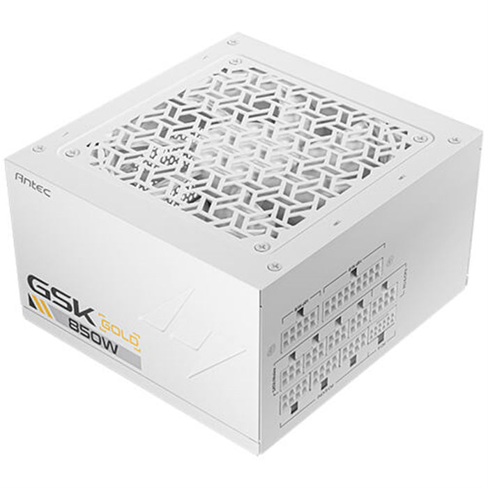 Antec GSK ATX3.1 850W Power Supply V2, White,80 PLUS Gold, Full Modular, PCIe 5.1, JP Capacitors, Silent FDB Fan, CircuitShield Protection-Power Supplies-Gigante Computers