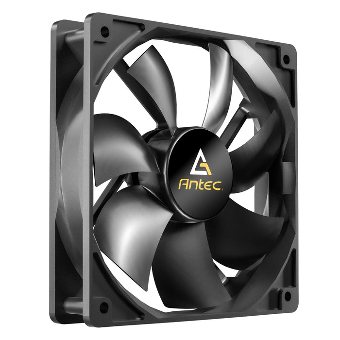 Antec N12 120mm Case Fan, 3 Pack, Hydraulic Bearing, 1200 RPM, Black-Fans-Gigante Computers