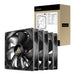 Antec N12 120mm Case Fan, 3 Pack, Hydraulic Bearing, 1200 RPM, Black-Fans-Gigante Computers
