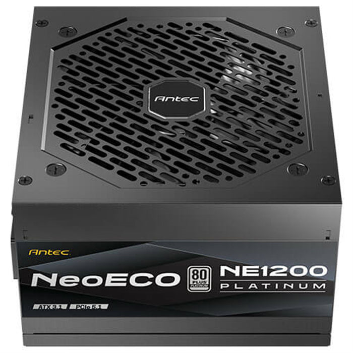 Antec NE1200 Platinum NeoEco 1200W Fully -Modular ATX 3.1 Power Supply, PCIe 5.1 Ready with 12V 2x6 Connector, 80 Plus Platinum Certified, 120mm FDB Silent Fan, 10-Year Warranty-Power Supplies-Gigante Computers