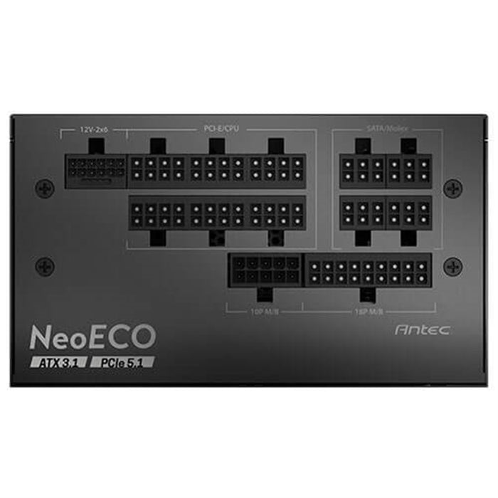 Antec NE850 Platinum NeoEco 850W Fully -Modular ATX 3.1 Power Supply, PCIe 5.1 Ready with 12V 2x6 Connector, 80 Plus Platinum Certified, 120mm FDB Silent Fan, 10-Year Warranty-Power Supplies-Gigante Computers