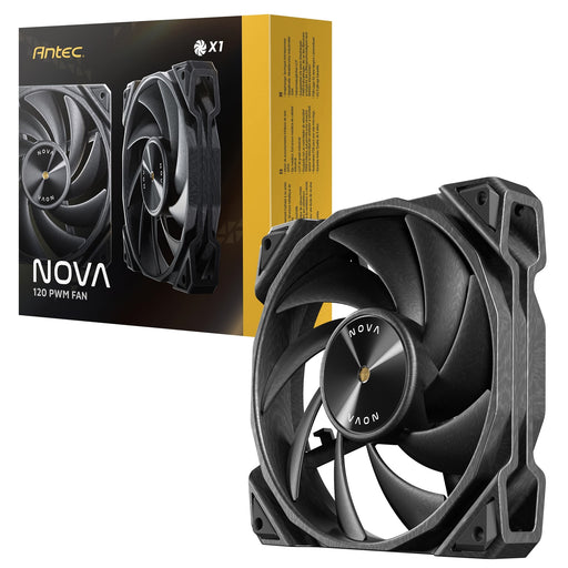 Antec NOVA 120 PWM Fan - High-Performance Cooling with Fluid Dynamic Bearing, Precise Three-Phase Speed Control, Industrial-Grade Metal Construction, and Dustproof Design-Fans-Gigante Computers