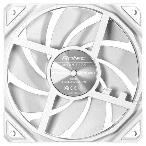 Antec NOVA 120 PWM Fan, White, High-Performance Cooling with Fluid Dynamic Bearing, Precise Three-Phase Speed Control, Industrial-Grade Metal Construction, and Dustproof Design-Fans-Gigante Computers