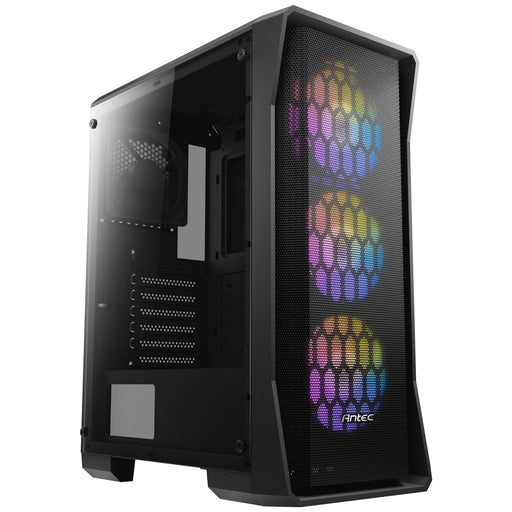Antec NX360 Gaming Case w/ Glass Window, ATX, 4 Fans (3 Front ARGB), LED Control Button, Mesh Front-Cases-Gigante Computers