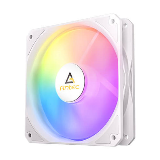 Antec P12R ARGB PWM 120mm Fan 3 Pack - 4-Pin, White, High-Airflow Cooling, 9-Blade Design with Anti-Vibration Pads-Fans-Gigante Computers