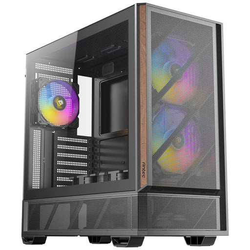 Antec P30 ARGB Mid-Tower Gaming Case, High-Airflow Design, Tempered Glass Side Panel, USB-C 10 Gb/s, Pre-Installed ARGB Fans (Black)-Cases-Gigante Computers