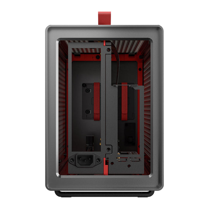 Antec Performance 1M Aventurine Mini-ITX Gaming Case with Aluminum Finish, PCIe 4.0 Riser Cable, USB 3.2 Gen2 Type-C, Tool-Free Side Panels, Solid Side Panel, SFX-L & SFX PSU Support-Cases-Gigante Computers