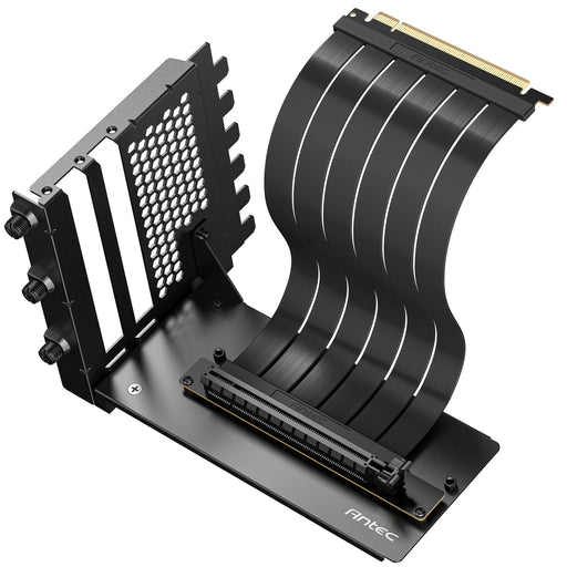 Antec RTX50 PCIe 5.0 Riser Cable with 90° Bracket Mount, Black, Designed To Allow Vertical Mounting Of A Graphics Card-Cables-Gigante Computers