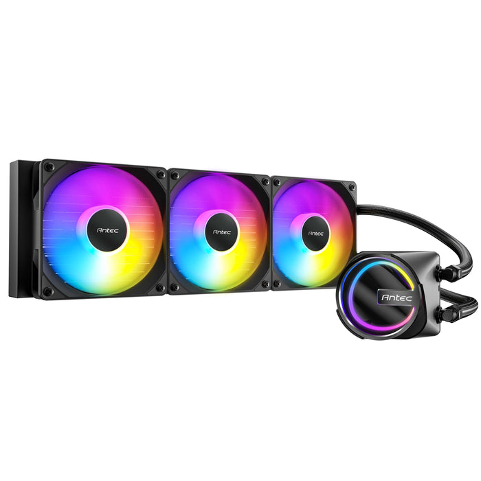 Antec Skeleton 360ARGB Liquid CPU Cooler, Universal Socket, Black, 360mm Radiator, PWM up tp 2000 RPMCooling Fans, Addressable RGB LED Lighting-Fans-Gigante Computers
