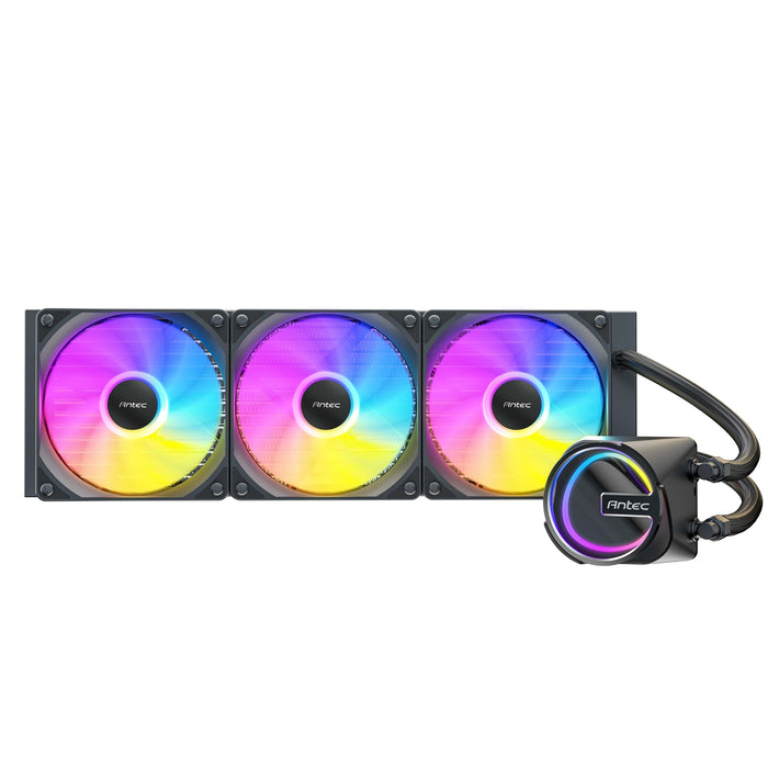 Antec Skeleton 360ARGB Liquid CPU Cooler, Universal Socket, Black, 360mm Radiator, PWM up tp 2000 RPMCooling Fans, Addressable RGB LED Lighting-Fans-Gigante Computers