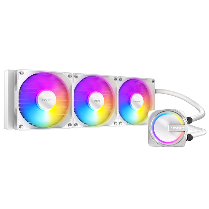 Antec Skeleton 360ARGB Liquid CPU Cooler, Universal Socket, White, 360mm Radiator, PWM up tp 2000 RPMCooling Fans, Addressable RGB LED Lighting-Fans-Gigante Computers