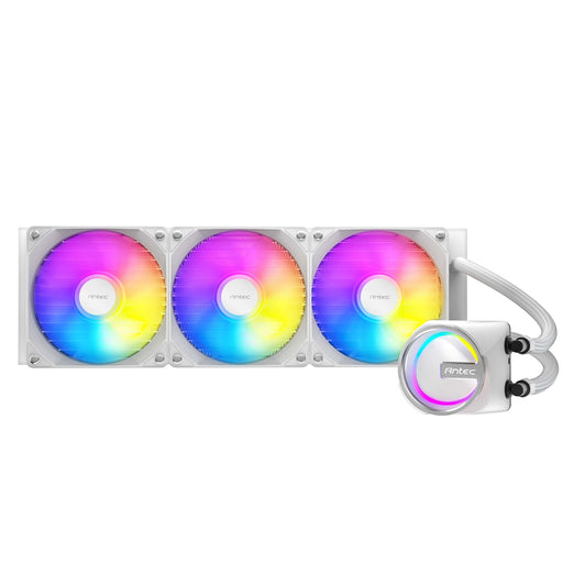 Antec Skeleton 360ARGB Liquid CPU Cooler, Universal Socket, White, 360mm Radiator, PWM up tp 2000 RPMCooling Fans, Addressable RGB LED Lighting-Fans-Gigante Computers