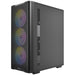 Antec VX310 ARGB Mid-Tower Gaming PC Case - Pre-Installed 4 x 120mm ARGB Fans, Tempered Glass Side Panel, High-Airflow Mesh Front - ATX/Micro-ATX/ITX-Cases-Gigante Computers