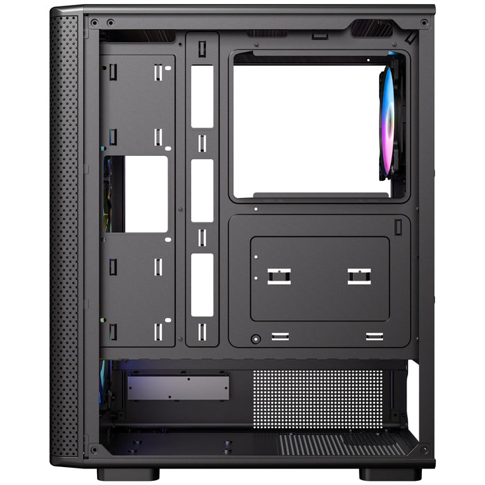 Antec VX310 ARGB Mid-Tower Gaming PC Case - Pre-Installed 4 x 120mm ARGB Fans, Tempered Glass Side Panel, High-Airflow Mesh Front - ATX/Micro-ATX/ITX-Cases-Gigante Computers