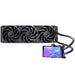 Antec Vortex View 360 Black AIO Liquid CPU Cooler, Massive 5-Inch Rotatable IPS LCD Display, 9th Gen Asetek Pump for 400W TDP, Triple 120mm PWM Fans, ARGB Backglow-Fans-Gigante Computers