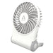 Arctic Summair 2Go Powerful Handheld Fan, Up to 77 Hours of Battery, Ergonomic Handle with Fold-Out Stand, White-Desk/Handheld Fans-Gigante Computers