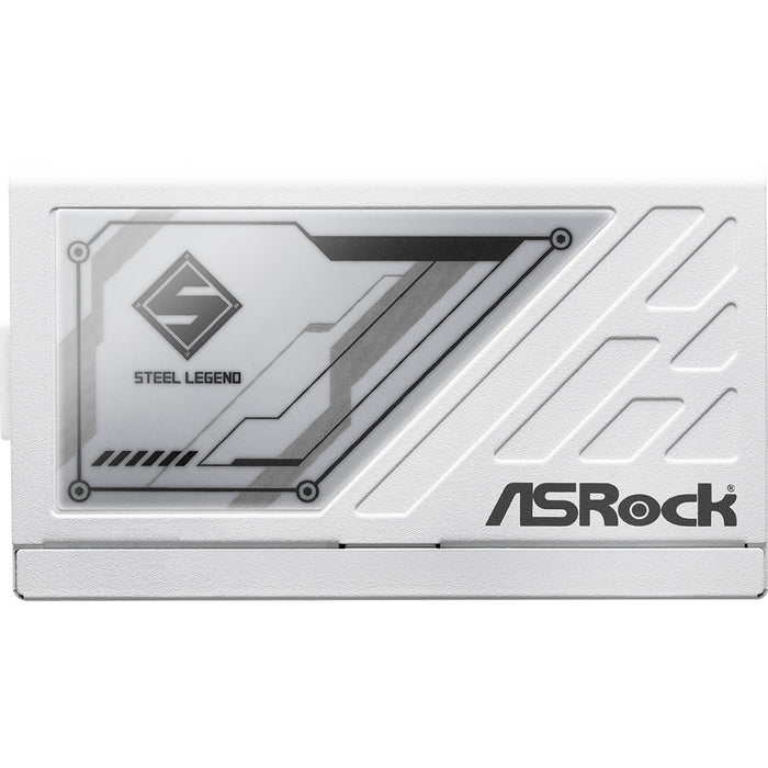 Asrock 1200W Steel Legend SL-1200G PSU, Fully Modular, 80+ Gold, Cybenetics Platinum & Lambda A, ATX 3.1, PCIe 5.1, White-Power Supplies-Gigante Computers
