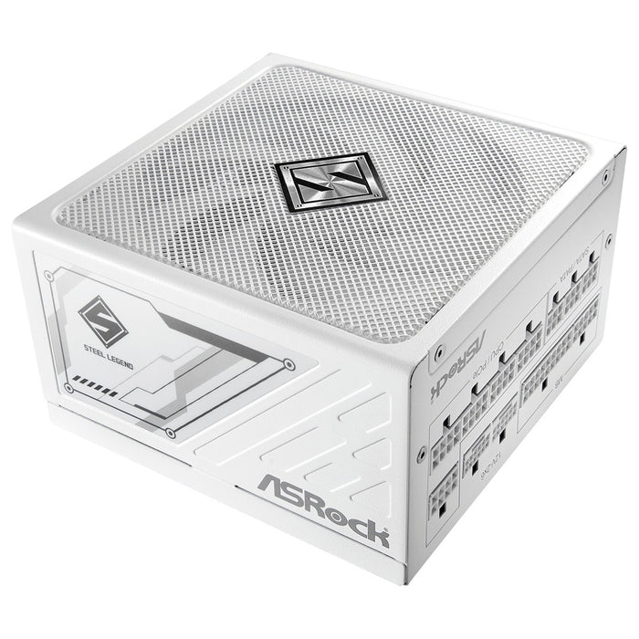 Asrock 1200W Steel Legend SL-1200G PSU, Fully Modular, 80+ Gold, Cybenetics Platinum & Lambda A, ATX 3.1, PCIe 5.1, White-Power Supplies-Gigante Computers