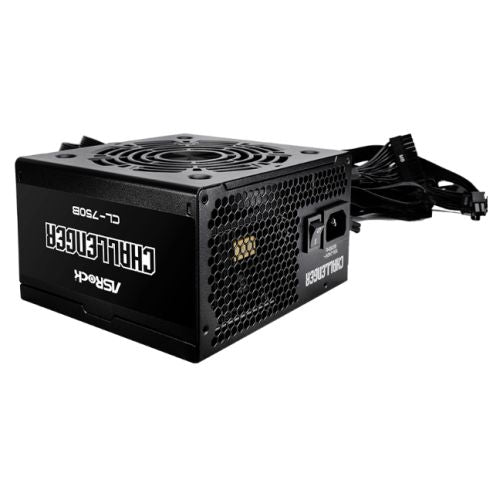 Asrock 750W Challenger CL-750B PSU, Fully Wired, 80+ Bronze, ATX 2.52, PCIe 5.1-Power Supplies-Gigante Computers