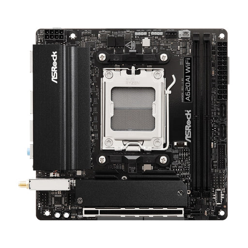Asrock A620AI WIFI, AMD A620A, AM5, Mini ITX, 2 DDR5, HDMI, Wi-Fi 6E, 2.5G & GB LAN, 2x M.2-Motherboards-Gigante Computers