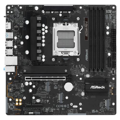 Asrock A620AM PRO-A, AMD A620A, AM5, Micro ATX, 4 DDR5, HDMI, 2.5G LAN, 3x M.2-Motherboards-Gigante Computers