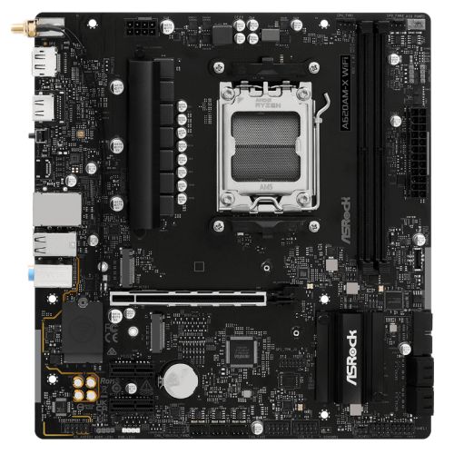 Asrock A620AM-X WIFI, AMD A620A, AM5, Micro ATX, 2 DDR5, HDMI, DP, AC Wi-Fi, 2.5G LAN, 2x M.2-Motherboards-Gigante Computers