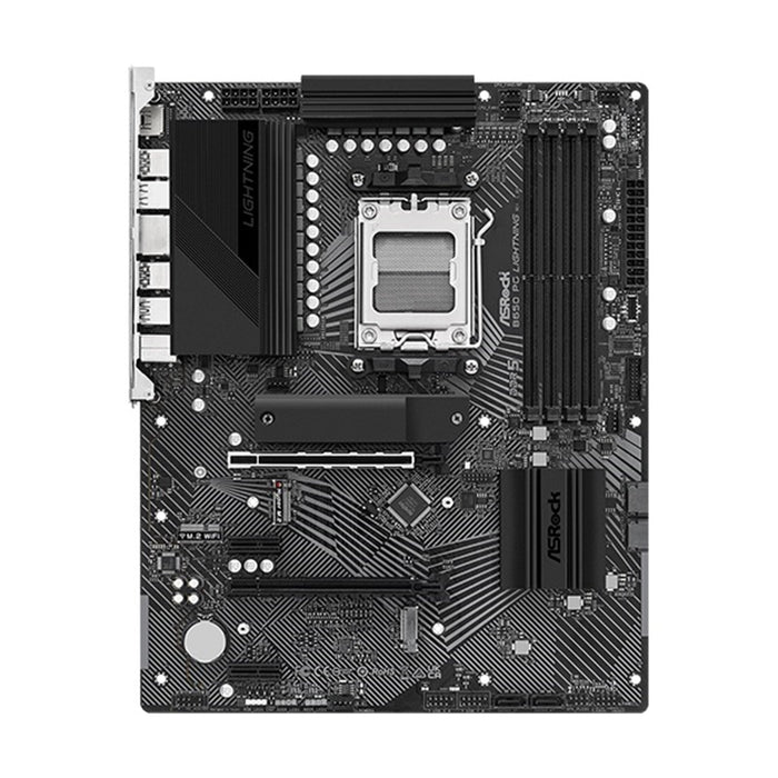 Asrock B650 PG LIGHTNING, AMD B650, AM5, ATX, 4 DDR5, HDMI, 2.5G LAN, PCIe4, 3x M.2-Motherboards-Gigante Computers